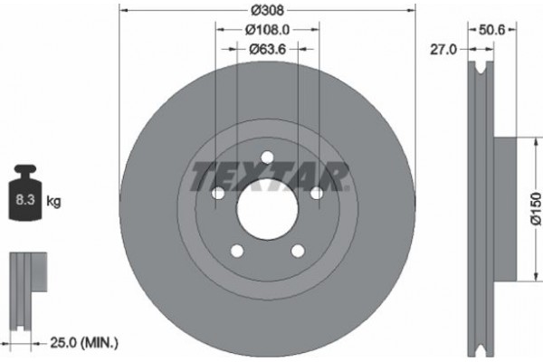 Textar Δισκόπλακα - 92306703