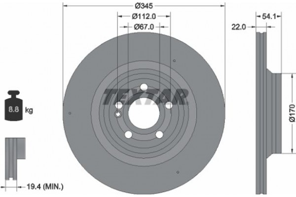 Textar Δισκόπλακα - 92307005