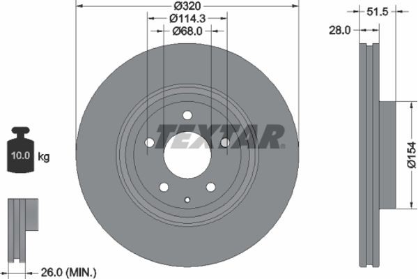 Textar Δισκόπλακα - 92315203