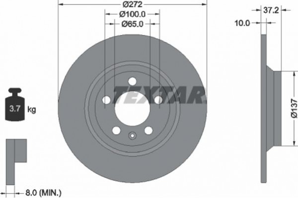 Textar Δισκόπλακα - 92315303