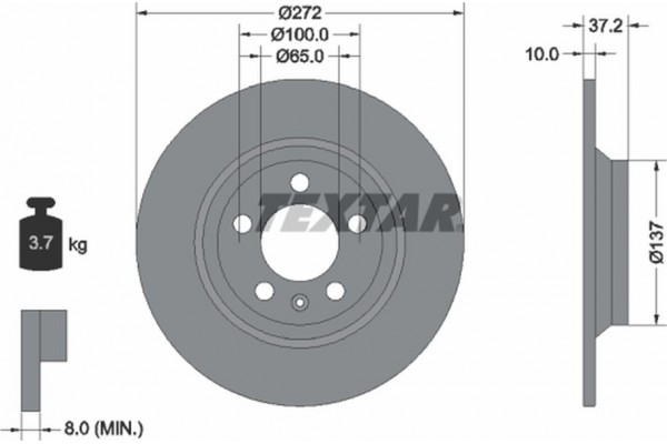 Textar Δισκόπλακα - 92315303 Textar Δισκόπλακα - 92315303