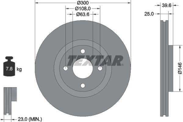 Textar Δισκόπλακα - 92315503