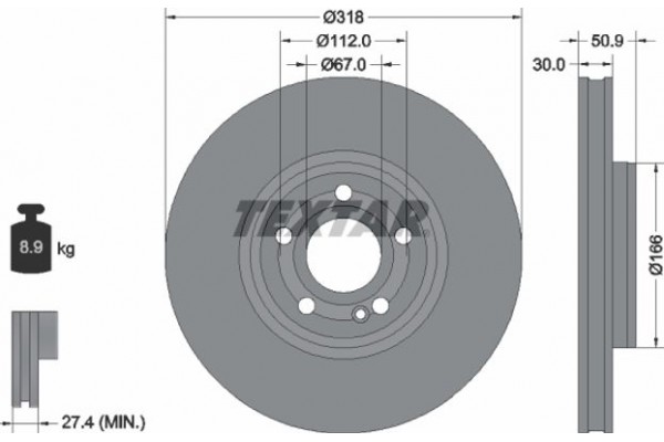 Textar Δισκόπλακα - 92316705