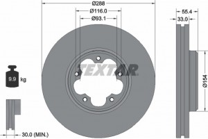 Textar Δισκόπλακα - 92320303