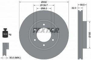 Textar Δισκόπλακα - 92320803