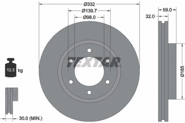 Textar Δισκόπλακα - 92320803