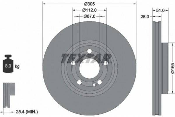 Textar Δισκόπλακα - 92323405