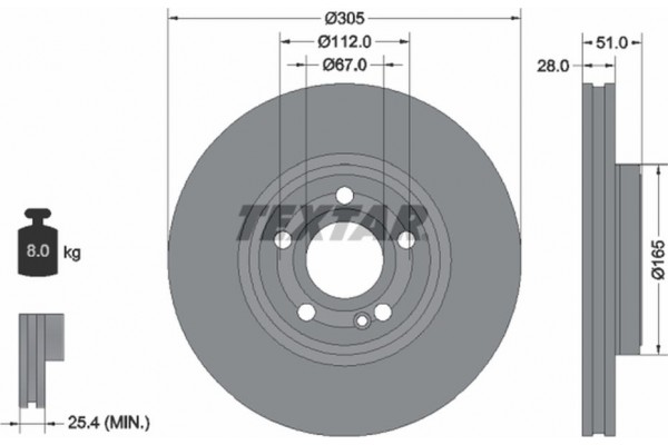 Textar Δισκόπλακα - 92323405