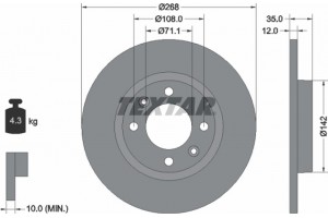 Textar Δισκόπλακα - 92325903
