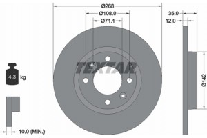 Textar Δισκόπλακα - 92325903