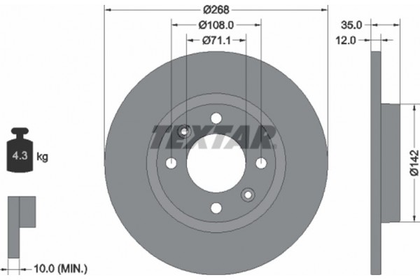 Textar Δισκόπλακα - 92325903