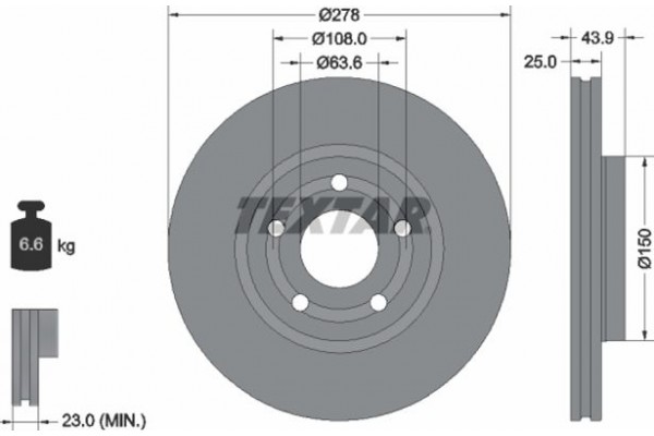 Textar Δισκόπλακα - 92327503