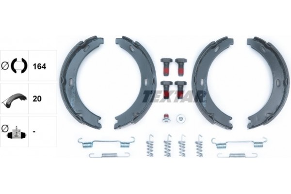Textar Σετ Σιαγόνων φρένων, Χειρόφρενο - 91032800