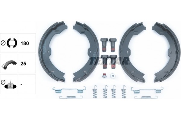 Textar Σετ Σιαγόνων φρένων, Χειρόφρενο - 91067000