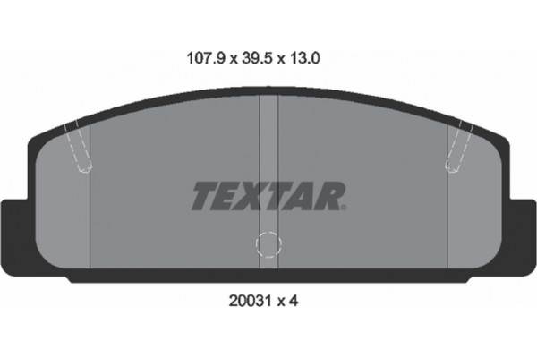 Textar Σετ τακάκια, Δισκόφρενα - 2003101