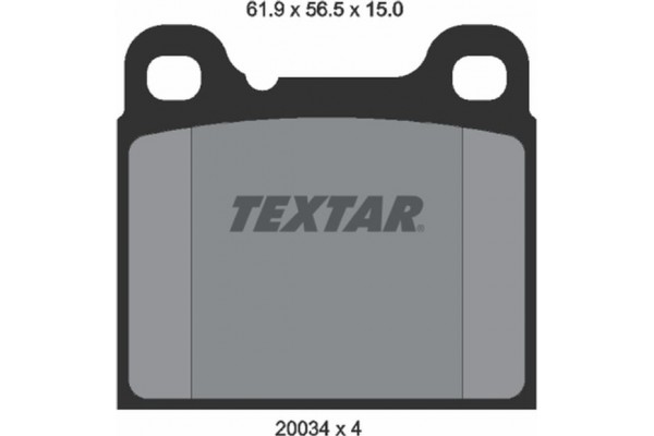 Textar Σετ τακάκια, Δισκόφρενα - 2003402