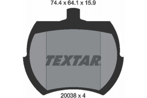 Textar Σετ τακάκια, Δισκόφρενα - 2003801