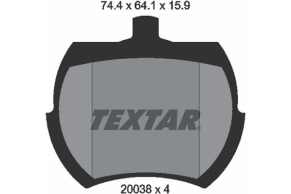 Textar Σετ τακάκια, Δισκόφρενα - 2003801