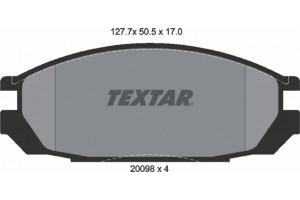 Textar Σετ τακάκια, Δισκόφρενα - 2009801