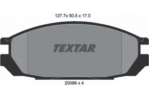 Textar Σετ τακάκια, Δισκόφρενα - 2009801