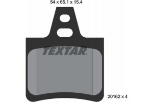 Textar Σετ τακάκια, Δισκόφρενα - 2016203