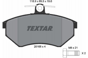 Textar Σετ τακάκια, Δισκόφρενα - 2016804