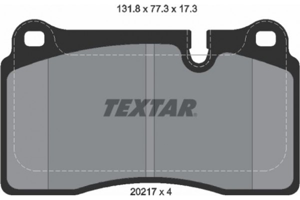Textar Σετ τακάκια, Δισκόφρενα - 2021701