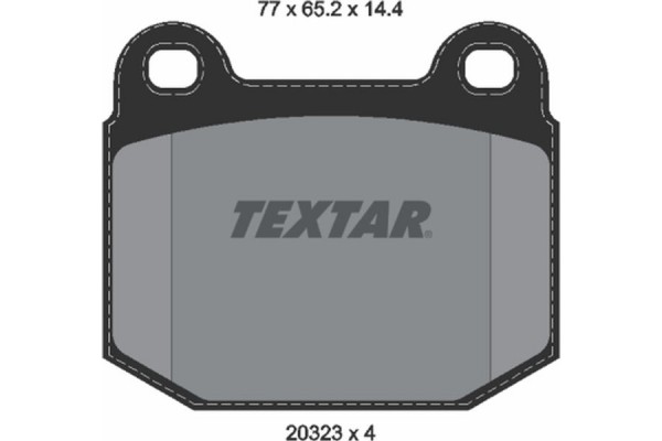 Textar Σετ τακάκια, Δισκόφρενα - 2032306