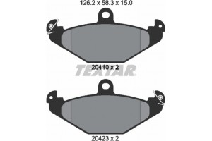 Textar Σετ τακάκια, Δισκόφρενα - 2041001