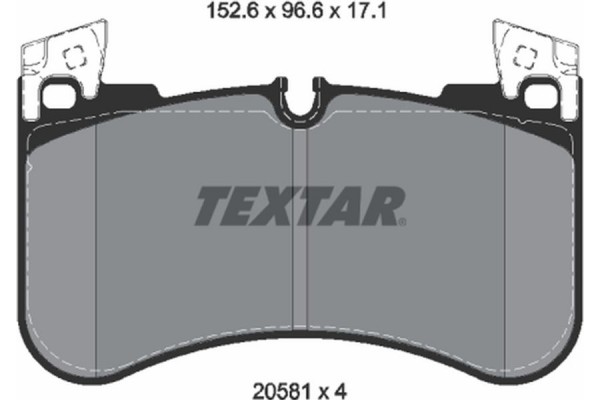 Textar Σετ τακάκια, Δισκόφρενα - 2058101 Textar Σετ τακάκια, Δισκόφρενα - 2058101