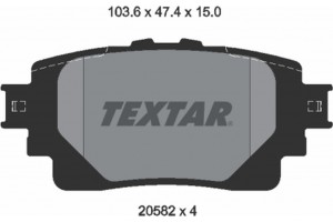 Textar Σετ τακάκια, Δισκόφρενα - 2058201