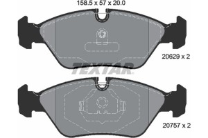 Textar Σετ τακάκια, Δισκόφρενα - 2062902