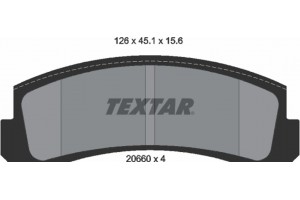 Textar Σετ τακάκια, Δισκόφρενα - 2066001