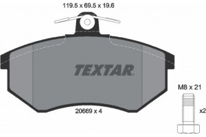 Textar Σετ τακάκια, Δισκόφρενα - 2066921