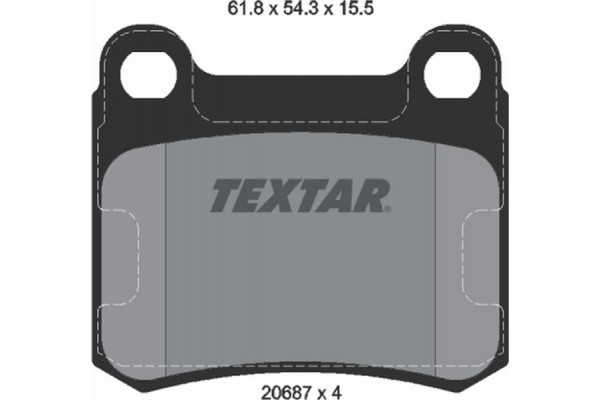 Textar Σετ τακάκια, Δισκόφρενα - 2068701