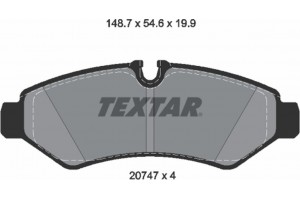 Textar Σετ τακάκια, Δισκόφρενα - 2074701