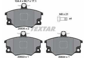 Textar Σετ τακάκια, Δισκόφρενα - 2083302