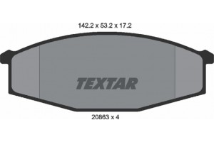 Textar Σετ τακάκια, Δισκόφρενα - 2086301
