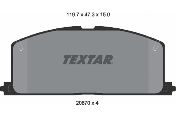 Textar Σετ τακάκια, Δισκόφρενα - 2087001