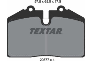 Textar Σετ τακάκια, Δισκόφρενα - 2087702