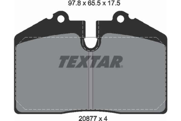 Textar Σετ τακάκια, Δισκόφρενα - 2087702