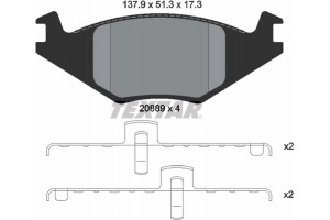 Textar Σετ τακάκια, Δισκόφρενα - 2088902