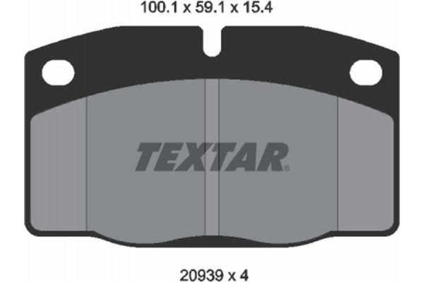 Textar Σετ τακάκια, Δισκόφρενα - 2093903
