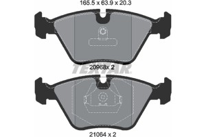 Textar Σετ τακάκια, Δισκόφρενα - 2096801