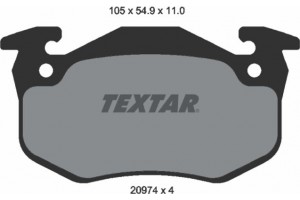 Textar Σετ τακάκια, Δισκόφρενα - 2097401