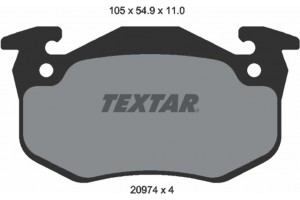 Textar Σετ τακάκια, Δισκόφρενα - 2097401