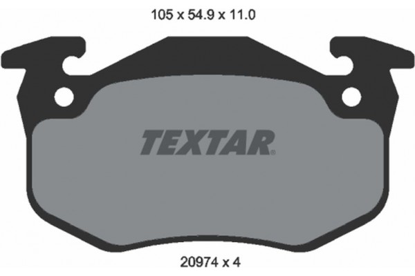 Textar Σετ τακάκια, Δισκόφρενα - 2097401