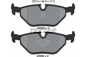 Textar Σετ τακάκια, Δισκόφρενα - 2099501