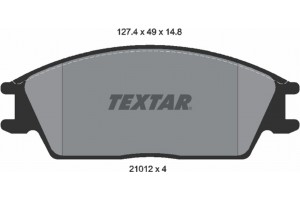 Textar Σετ τακάκια, Δισκόφρενα - 2101204