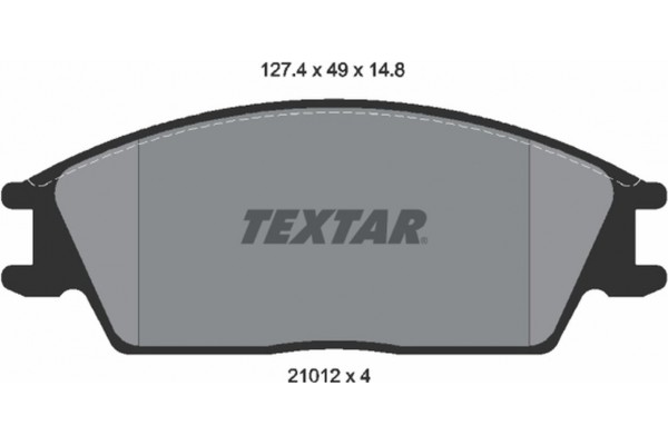 Textar Σετ τακάκια, Δισκόφρενα - 2101204